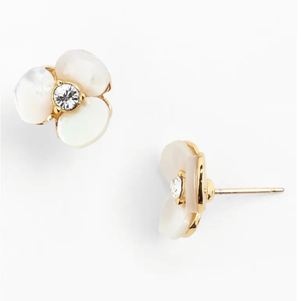 Kate Spade Precious Pansy Studs
